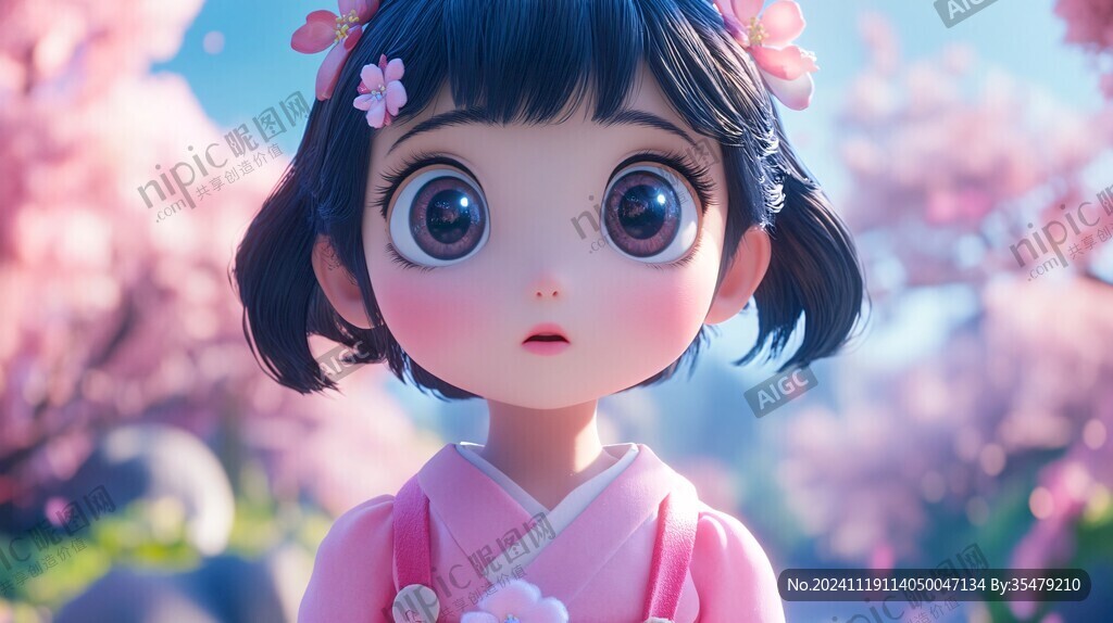 大眼萌妹