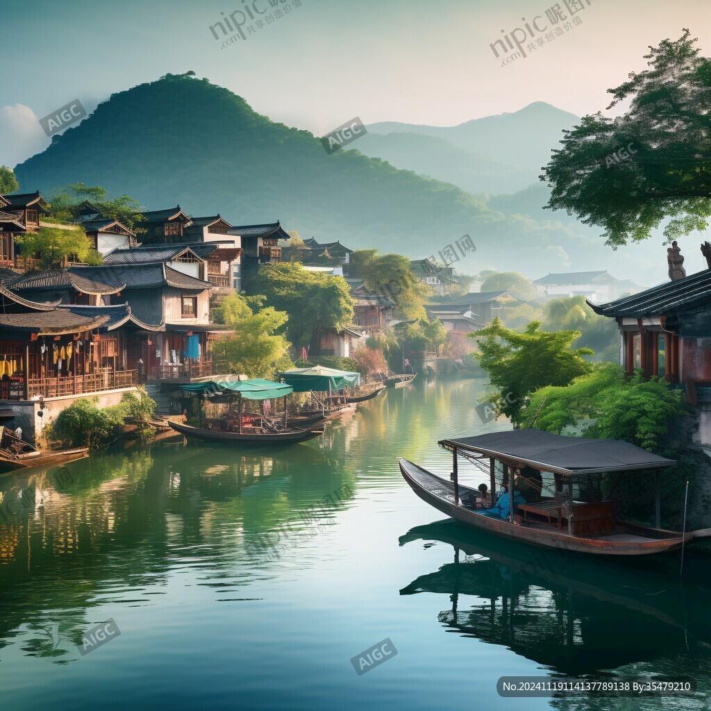 唯美古镇风光