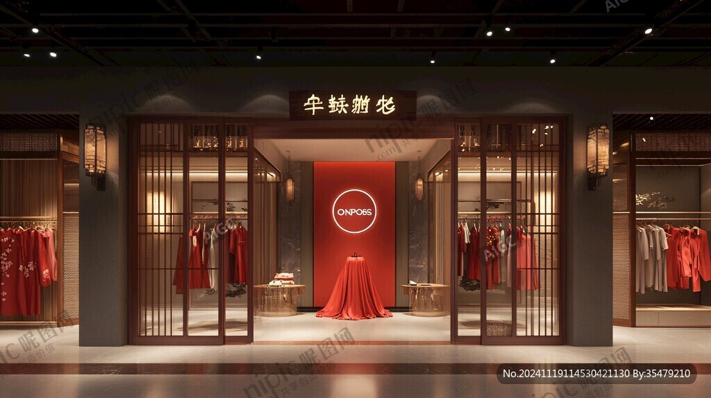 新中式服装店
