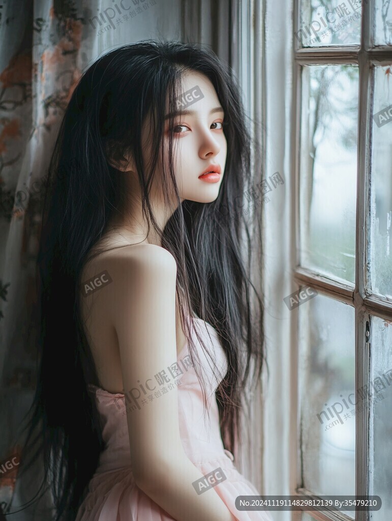 粉色的少女