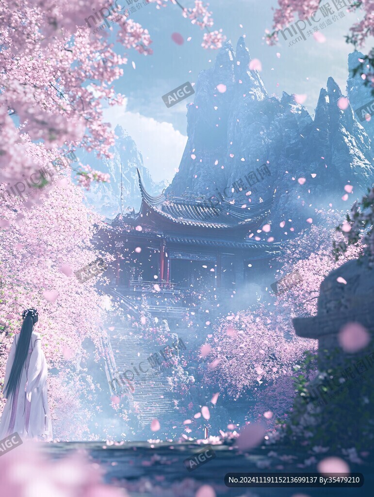 古风场景春暖花开