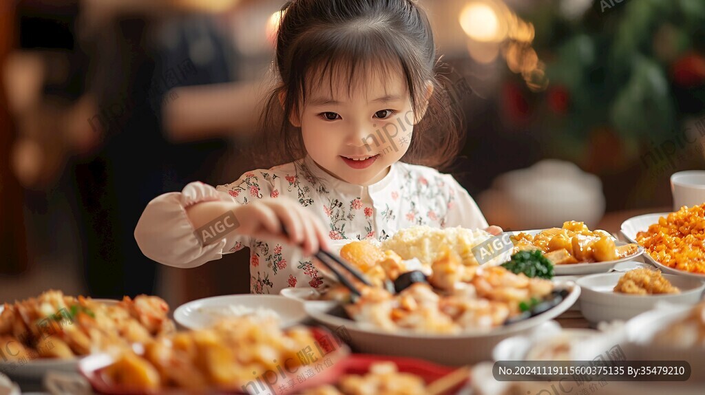 新年小朋友食品美食