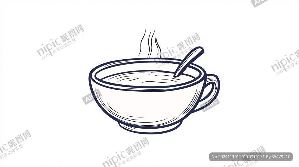 奶茶手绘图标