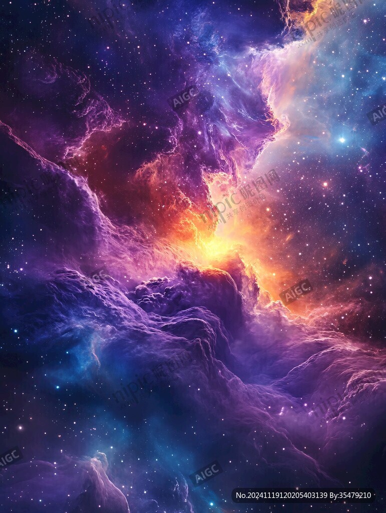 豪华大气星云装饰画