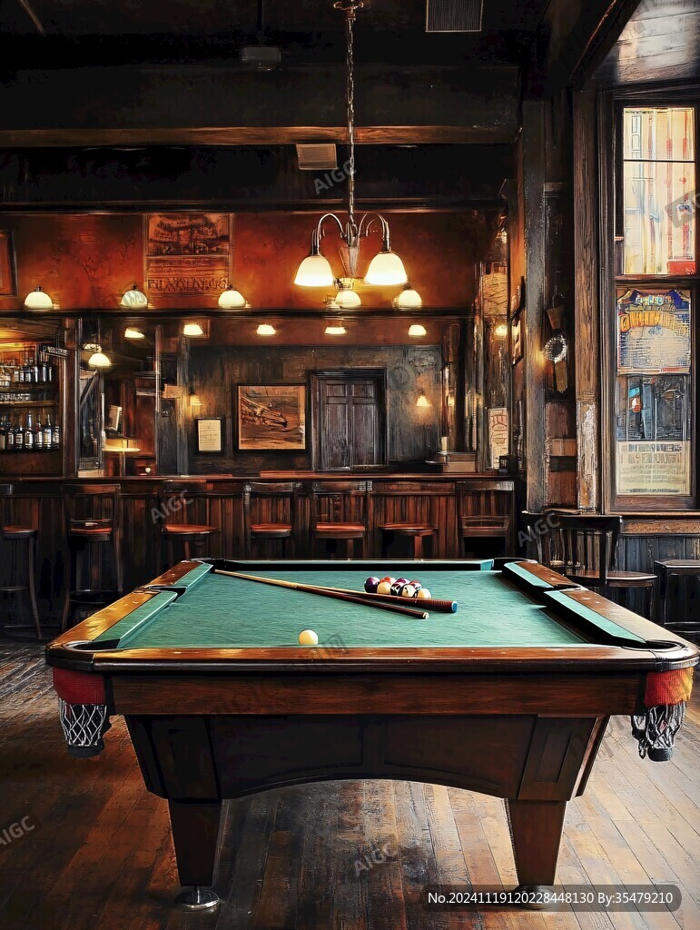 复古台球室
