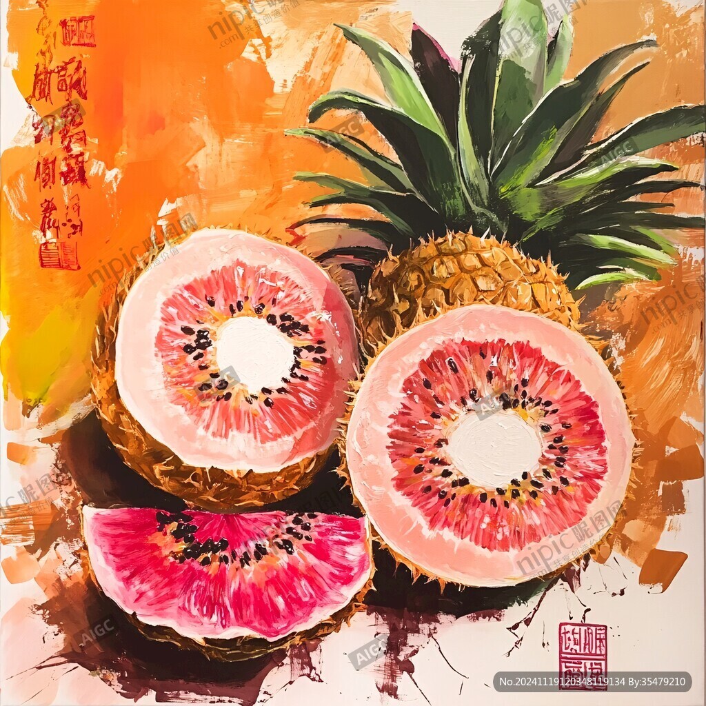 水果艺术画