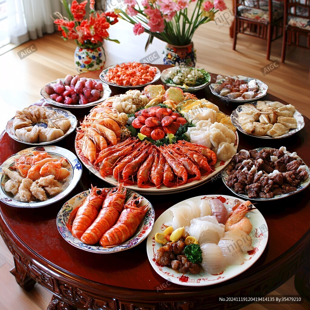 满汉全席一桌菜年夜饭
