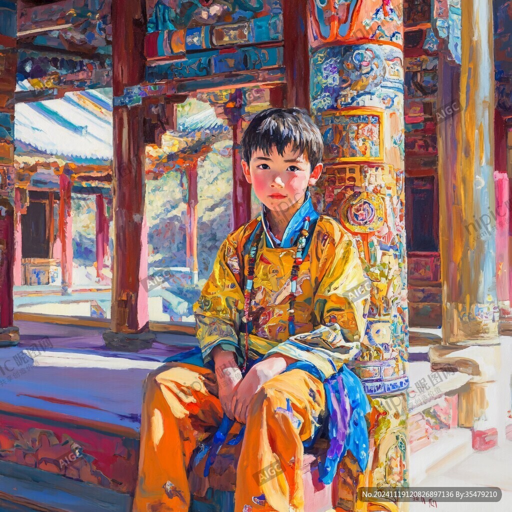 裕固族男孩