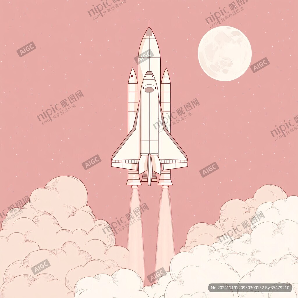 火箭插画