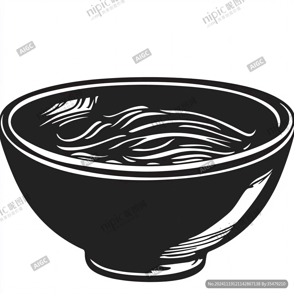 面碗插画