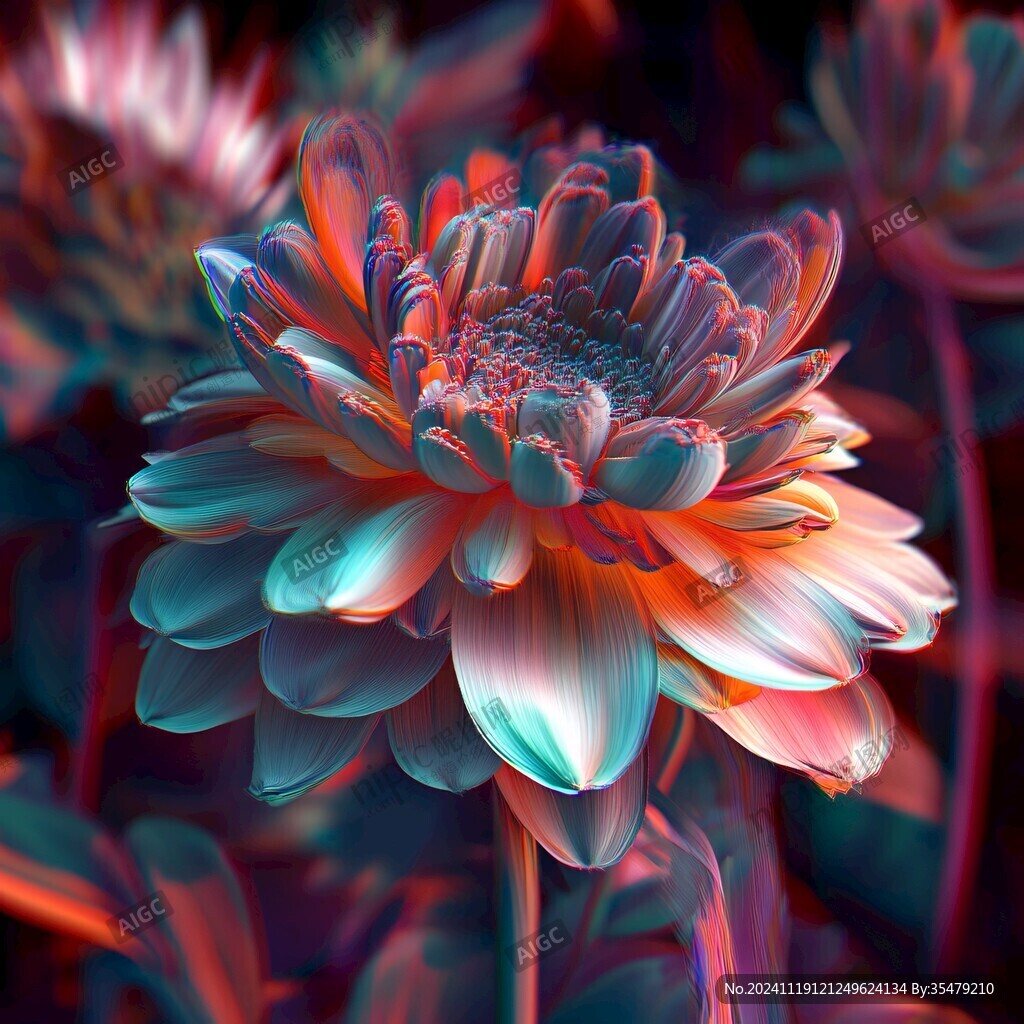 3d立体唯美花卉