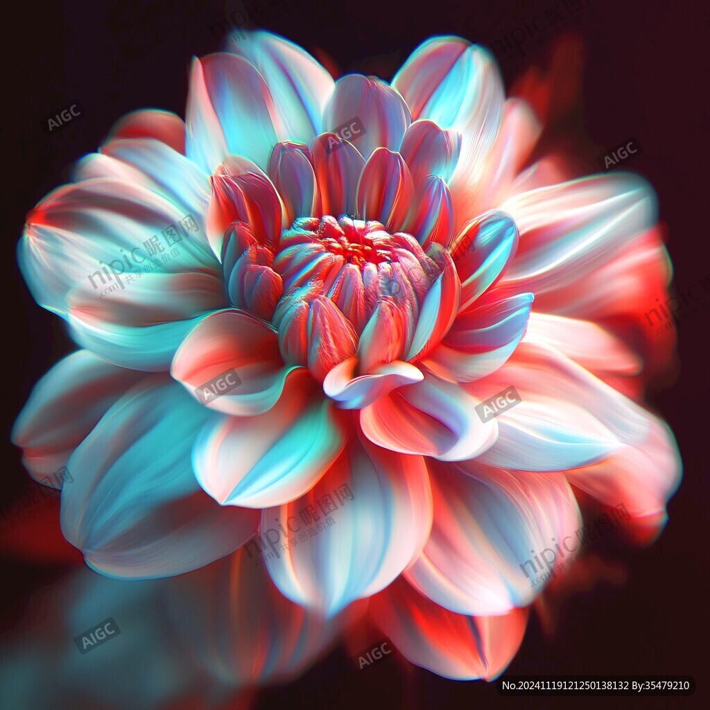 渐变风花朵