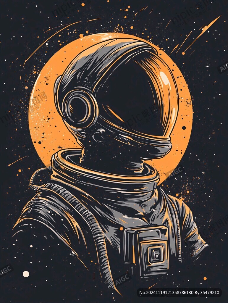 宇航员插画
