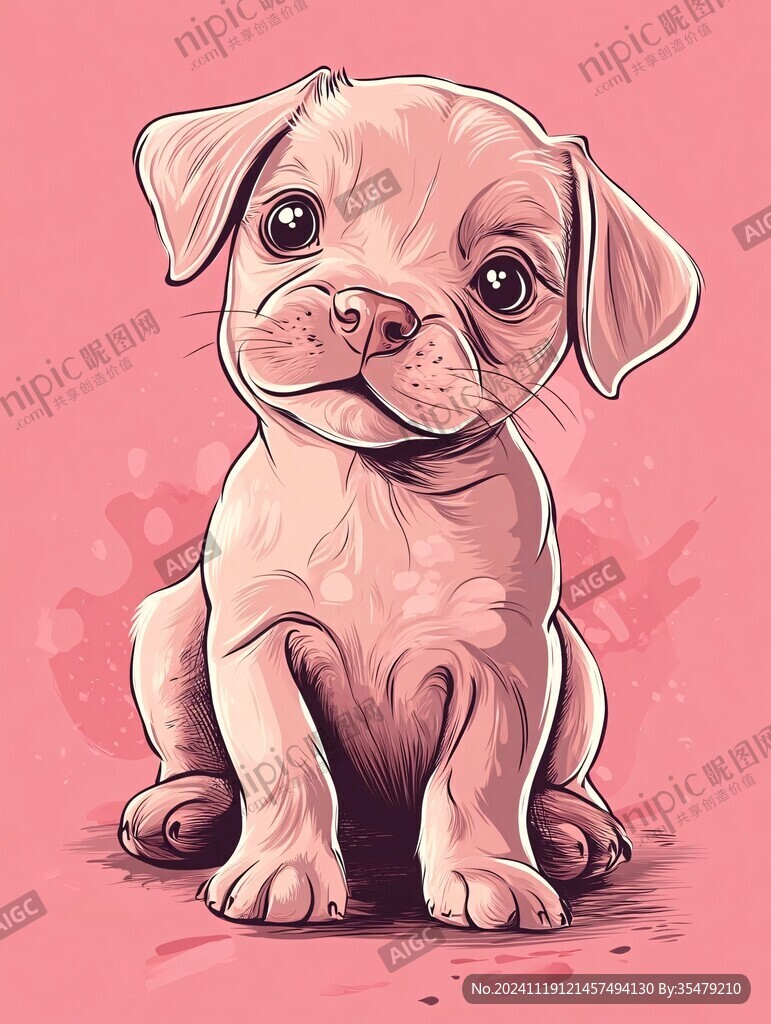 原创狗插画