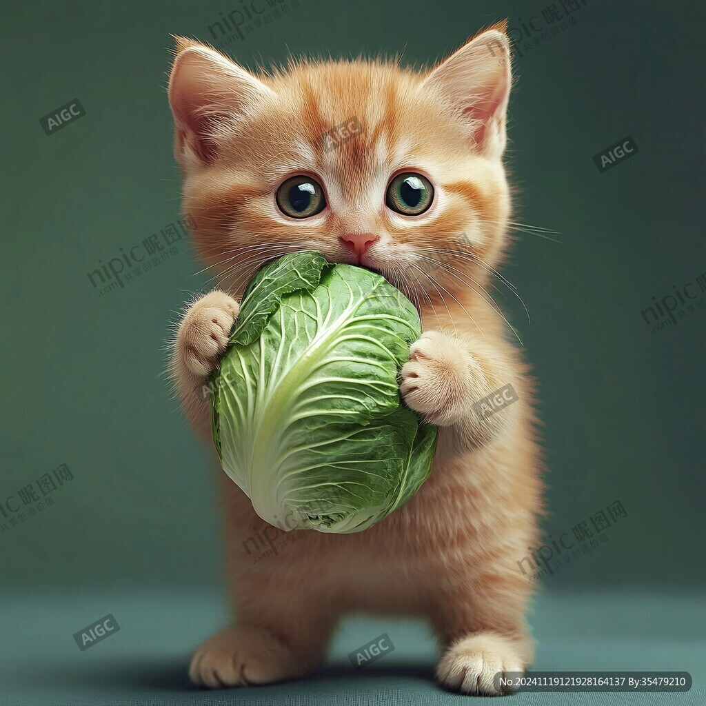 小猫q版手绘萌宠