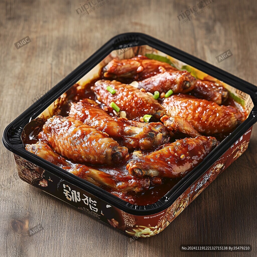 烤鸡翅便当