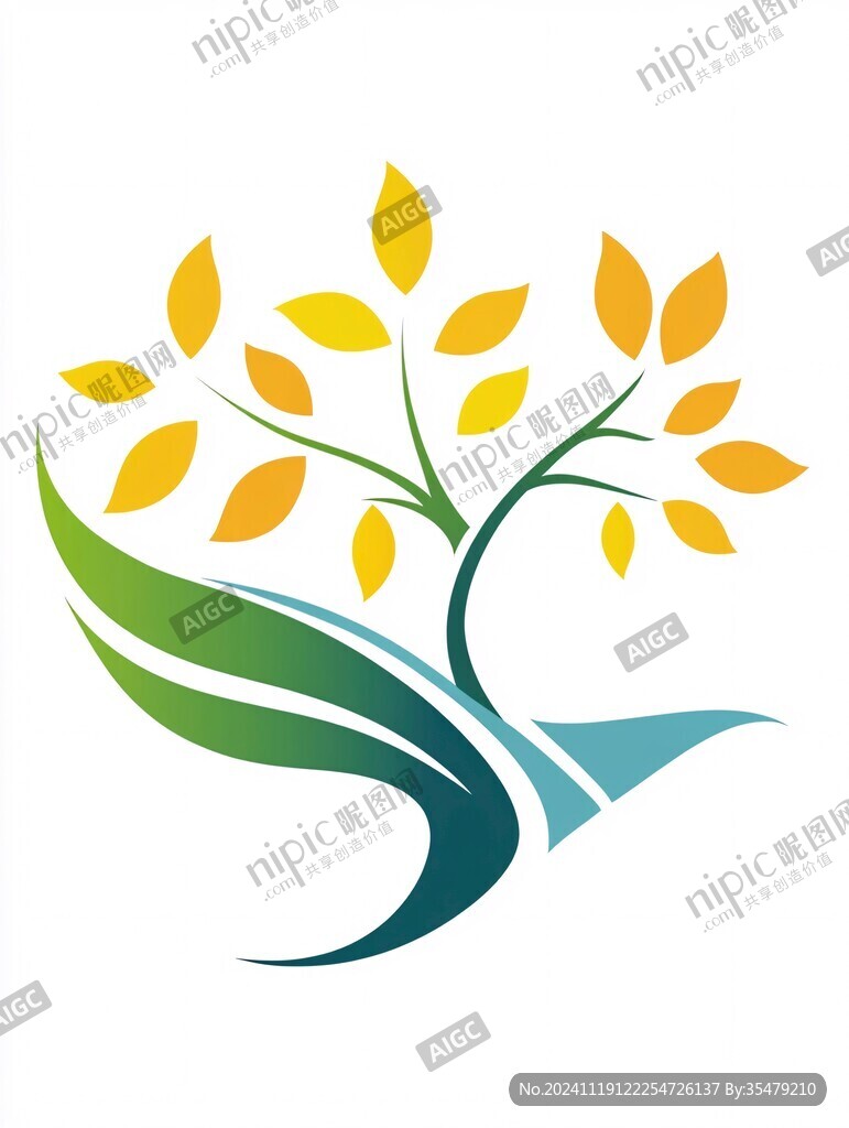 医院标志树logo