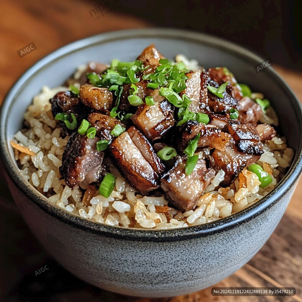 肉干焖饭
