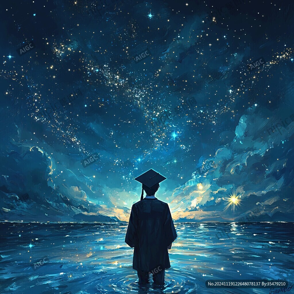 毕业季物料宇宙主题