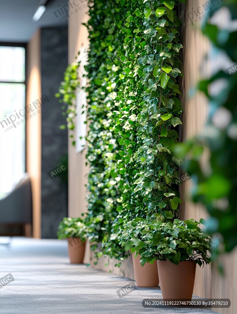 大厅植物背景