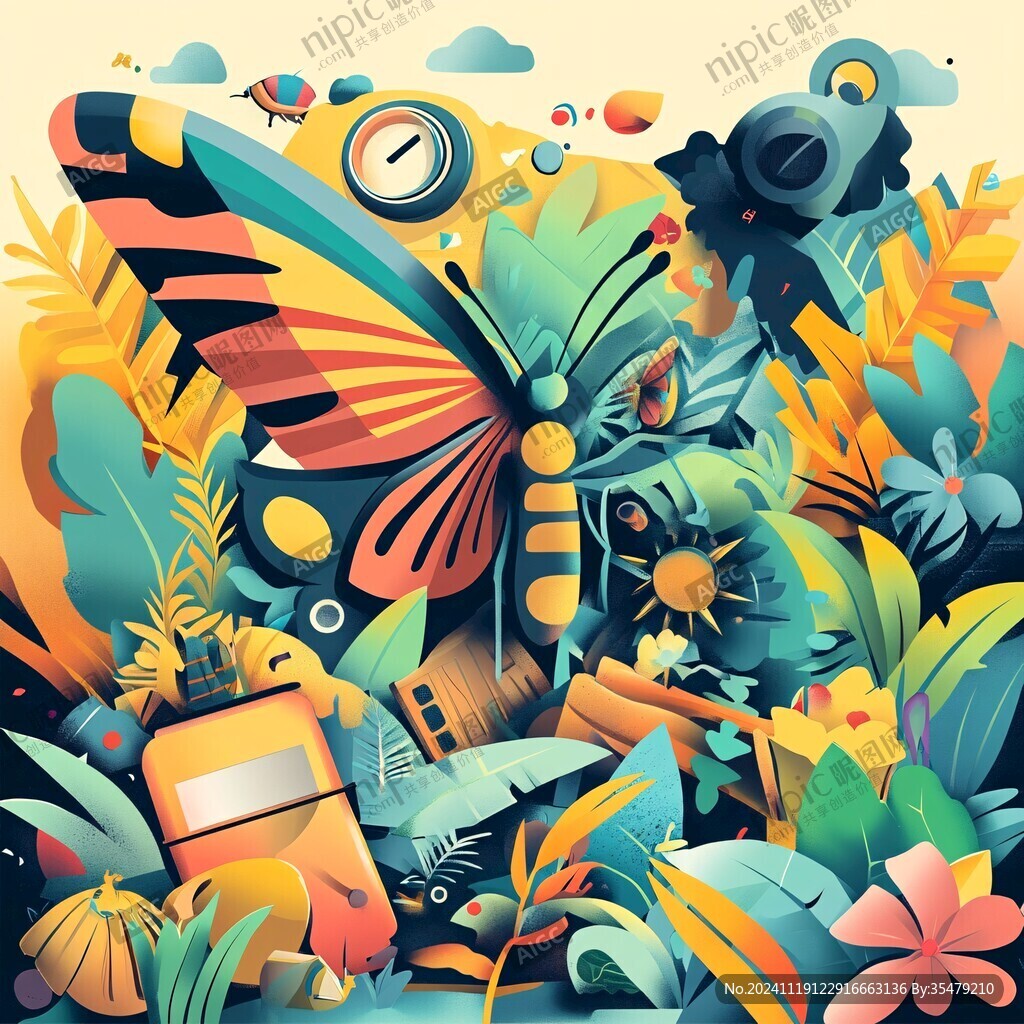 3d立体插画风格