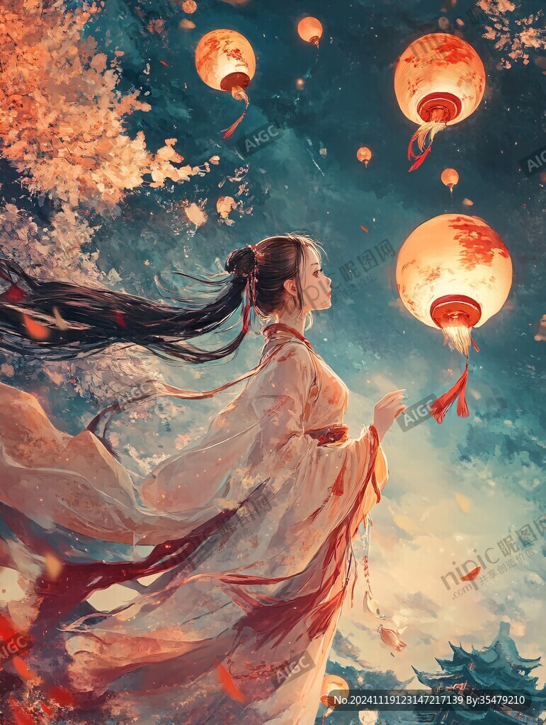 高清古风插画
