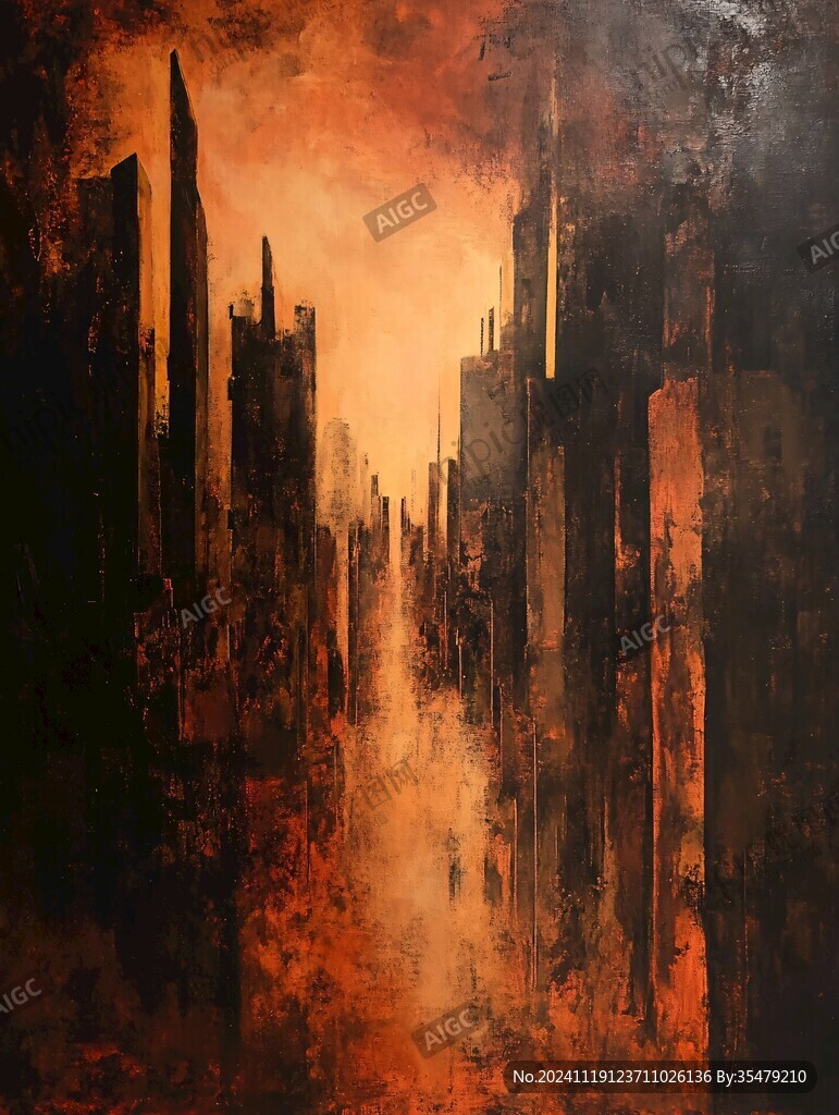 城市油画