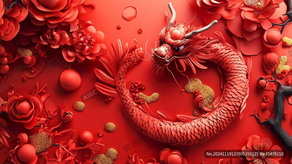 龙年包装插画