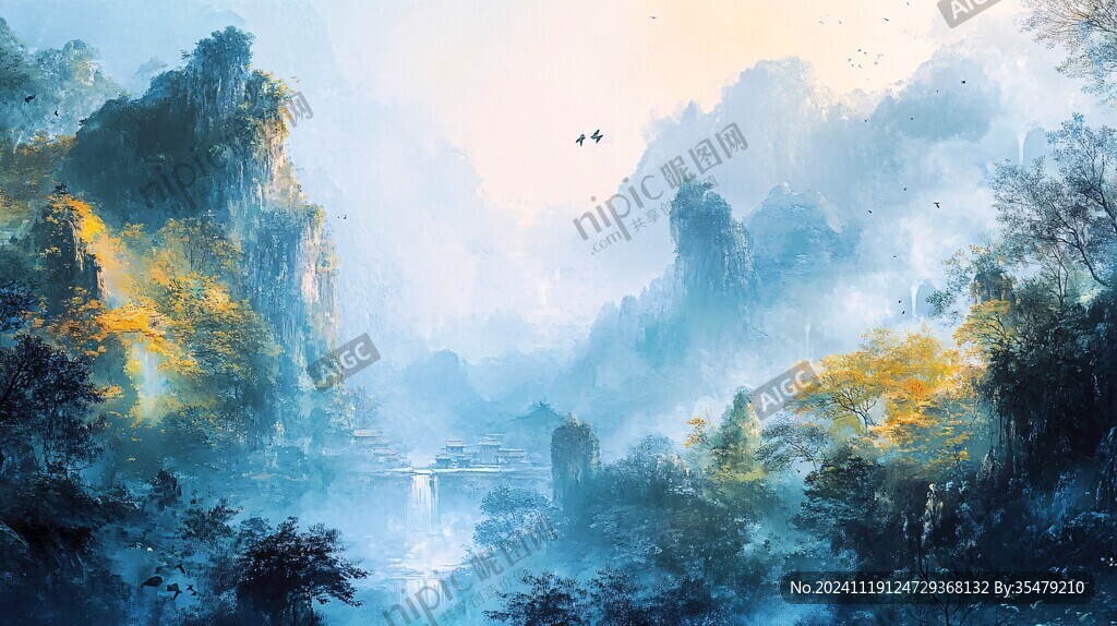 高清古风山水