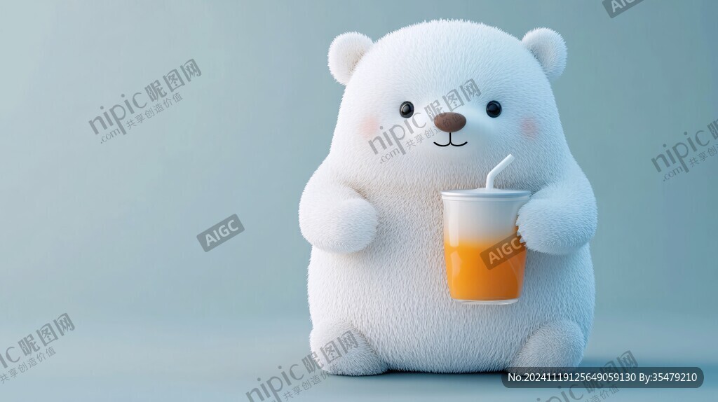 奶茶饮品吉祥物