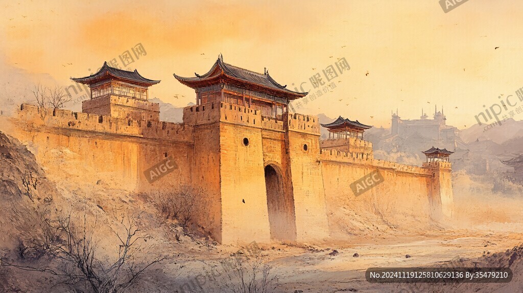 古代城门场景复原