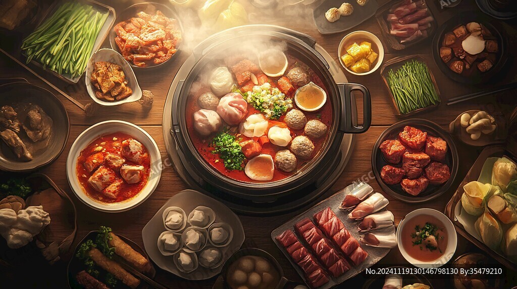火锅场景图片