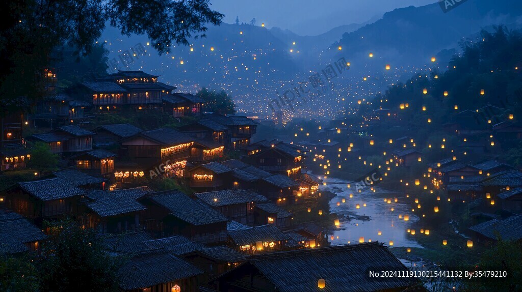 瑶寨夜景