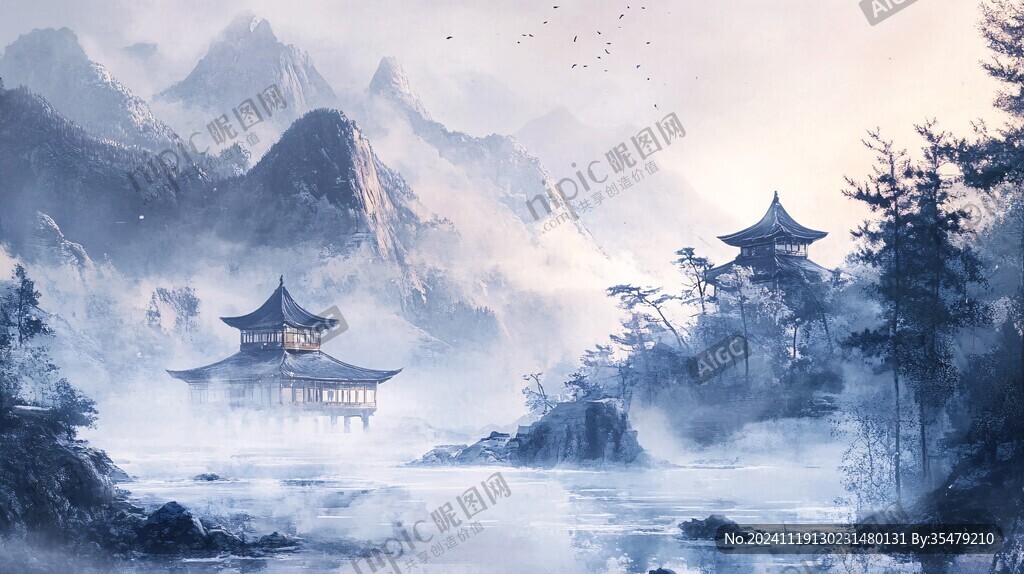 古风山水场景