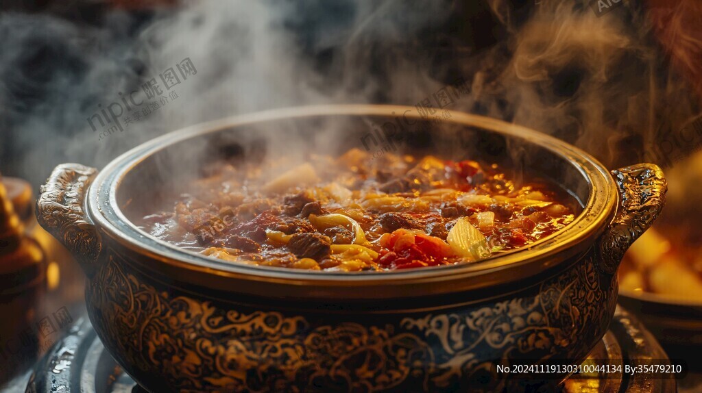 吃火锅人像