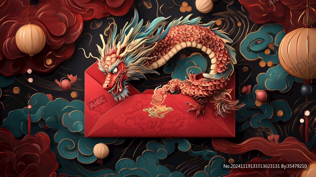 龙年包装插画