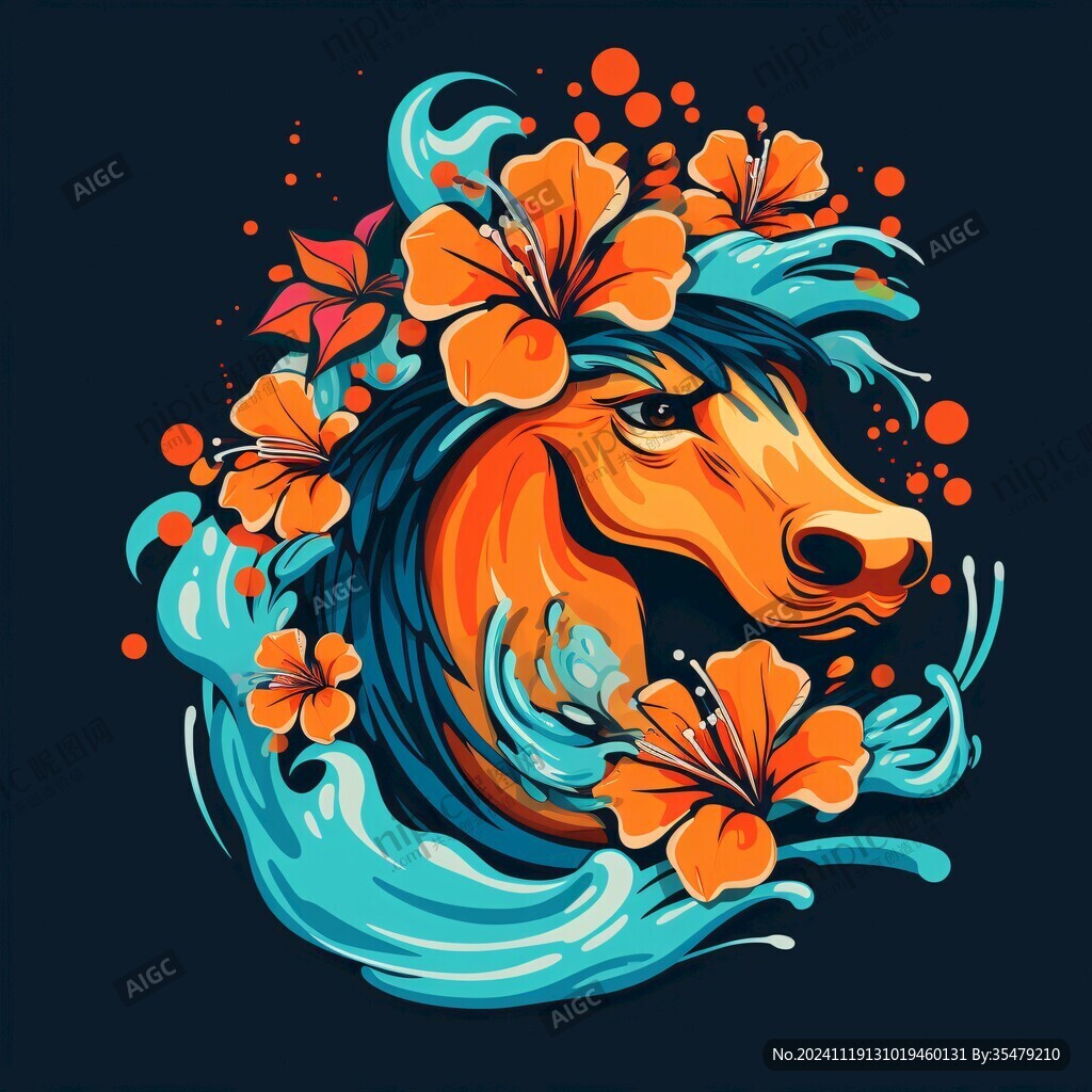 狗狗潮流插画