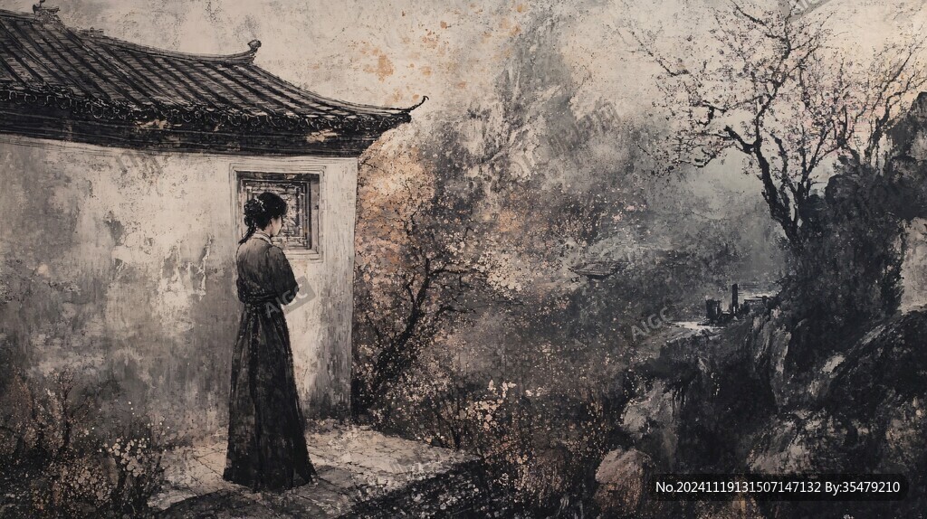 古风人像背景