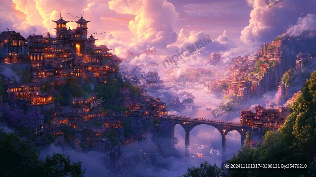 古风仙境天上宫阙