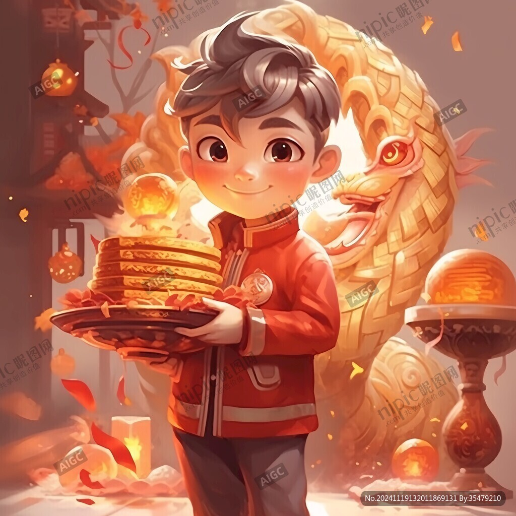 龙年ip插画
