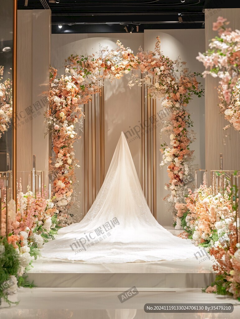 橘色ins风简约婚礼