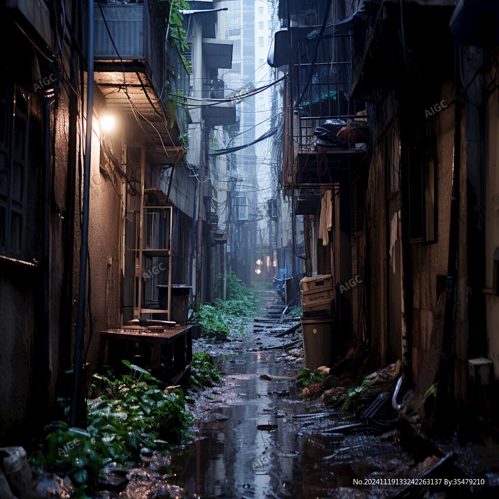 雨中陋巷