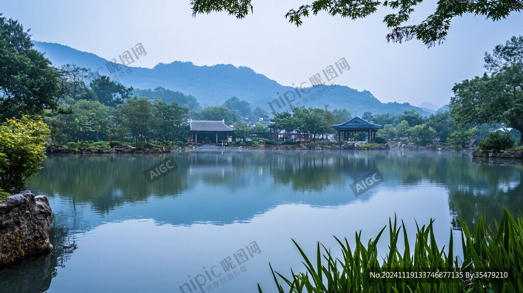 虞山倒影