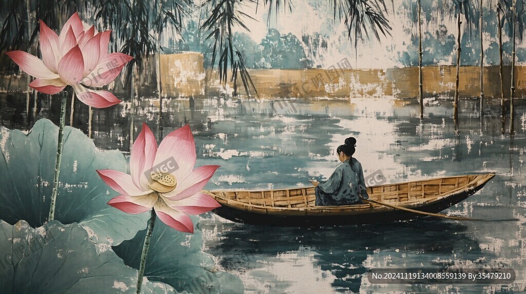 小船壁画