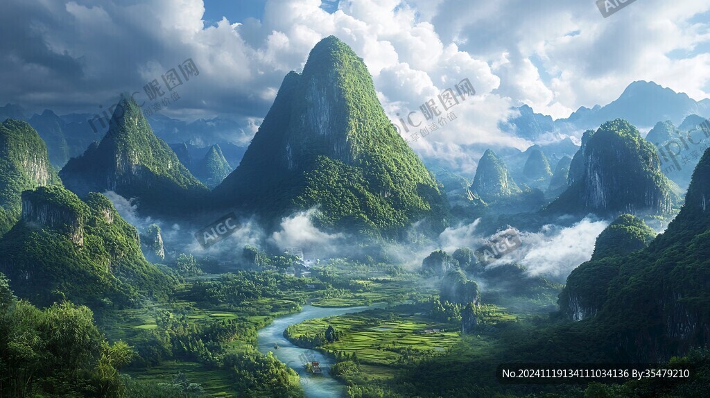 高清宽幅山水风光