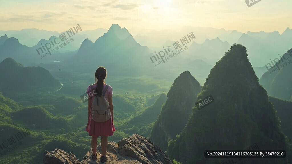 兴坪夕阳航拍