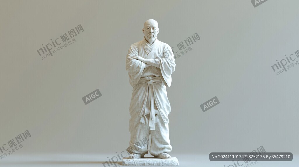 罗汉雕刻模型