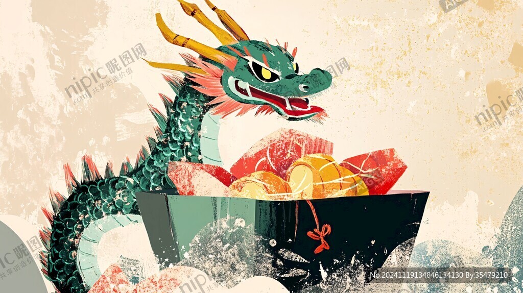 龙年横版插画