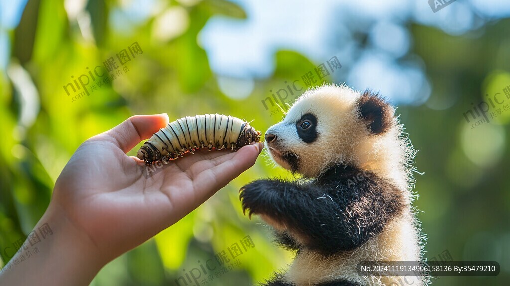 馋嘴的熊猫宝宝