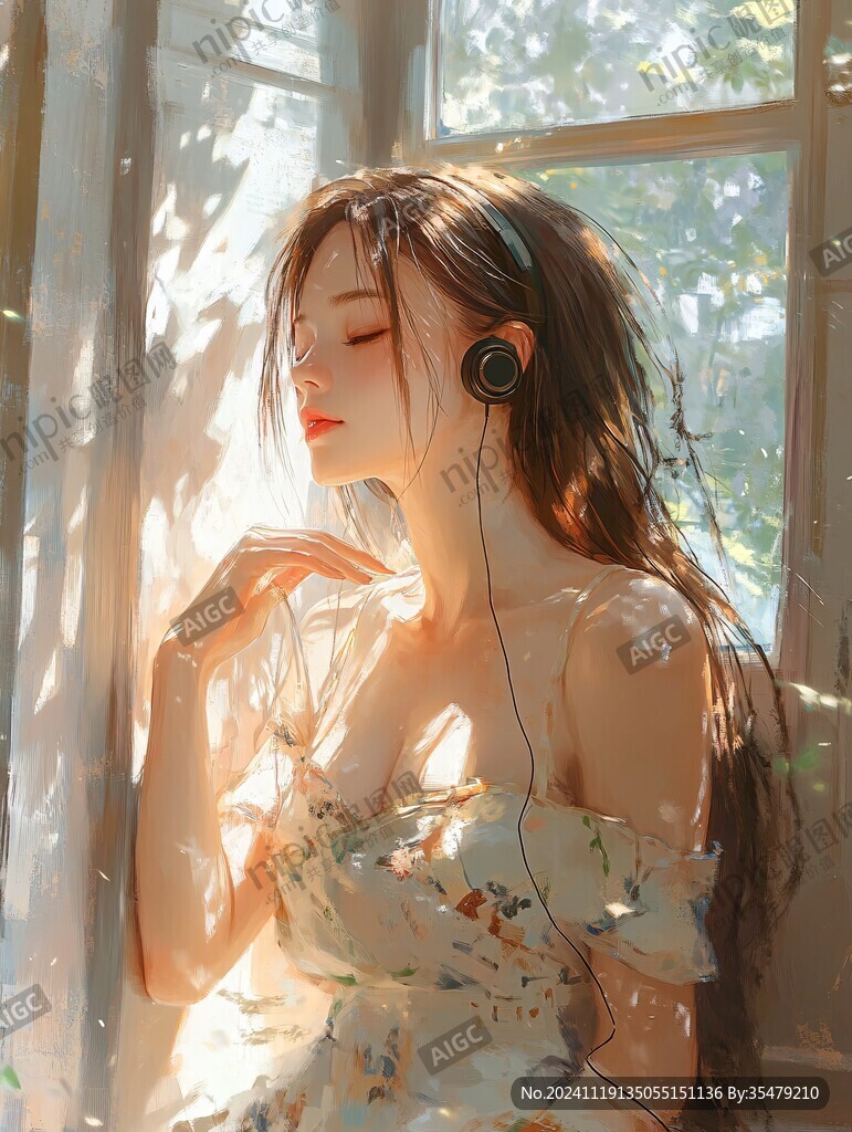日系美女插画